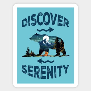 Discover Serenity Nature Life Sticker